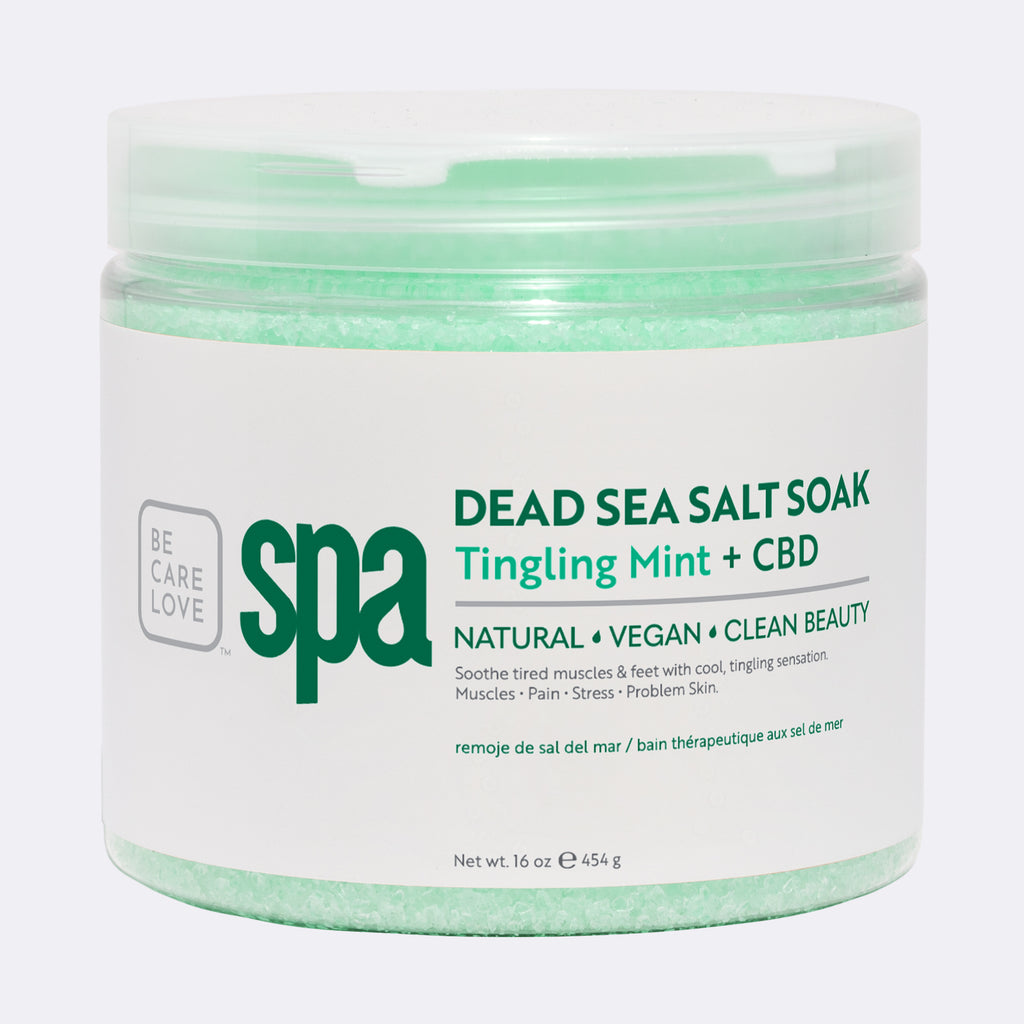 SPA Dead Sea Salt Soak - Tingling Mint + CBD 16oz. / 454g SPA56111