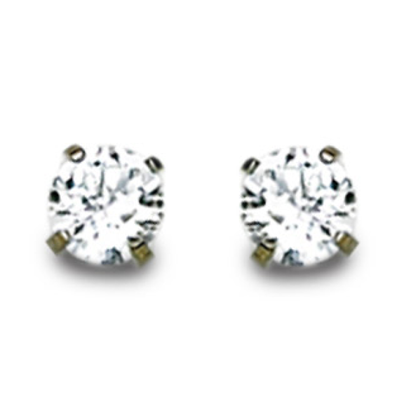 Inverness 54C - SS 3mm CZ Post Earrings