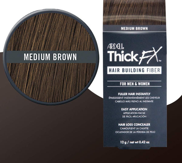 Ardell - Thick FX Hair Building Fiber Medium Brown 12g