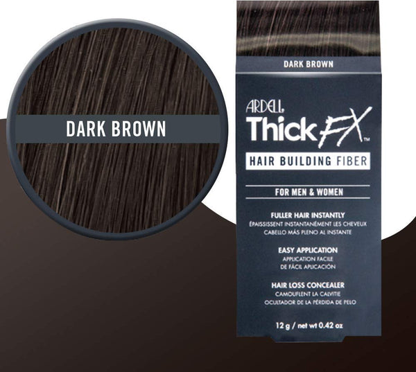 Ardell - Thick FX Hair Building Fiber Dark Brown 12g
