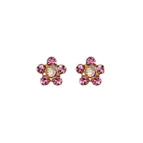 Inverness 824C - 24KT CZ Earrings Crystal October ROSE | Absolute Beauty Source