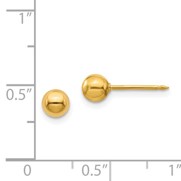 Inverness 14k 5mm Ball Post Earrings 3E