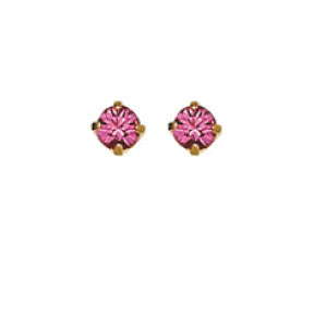 Inverness 90C - 24KT CZ Earrings 3MM ROSE TIFFANY OCTOBER | Absolute Beauty Source