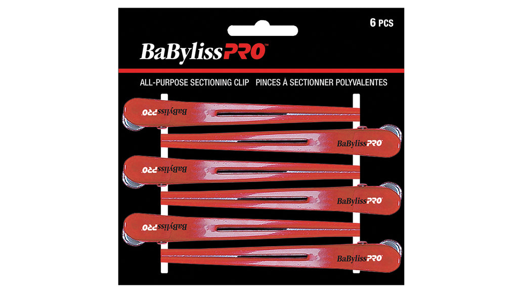 BaByliss PRO Plastic and Metal Sectioning Clips-BES24UCC | Absolute Beauty Source