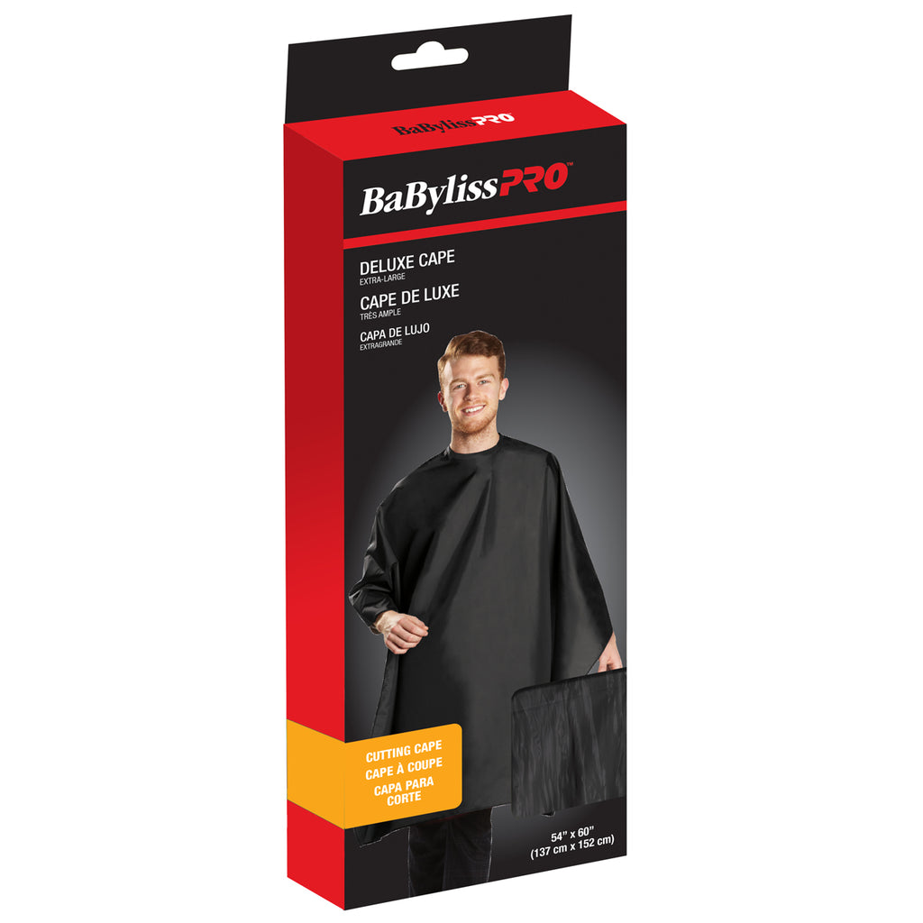 BaByliss Pro Extra-Large Cutting Cape Black 52" x 58" BES360XLBKUCC | Absolute Beauty Source