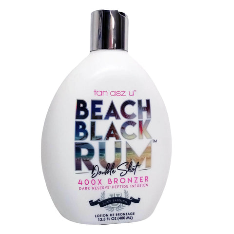 Beach Black Rum Double Shot 400X Bronzer - Tanning Lotion 13.5 oz