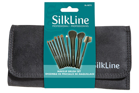 Silkline Professional 10 Piece Make Up Brush Set SL-SETC | Absolute Beauty Source