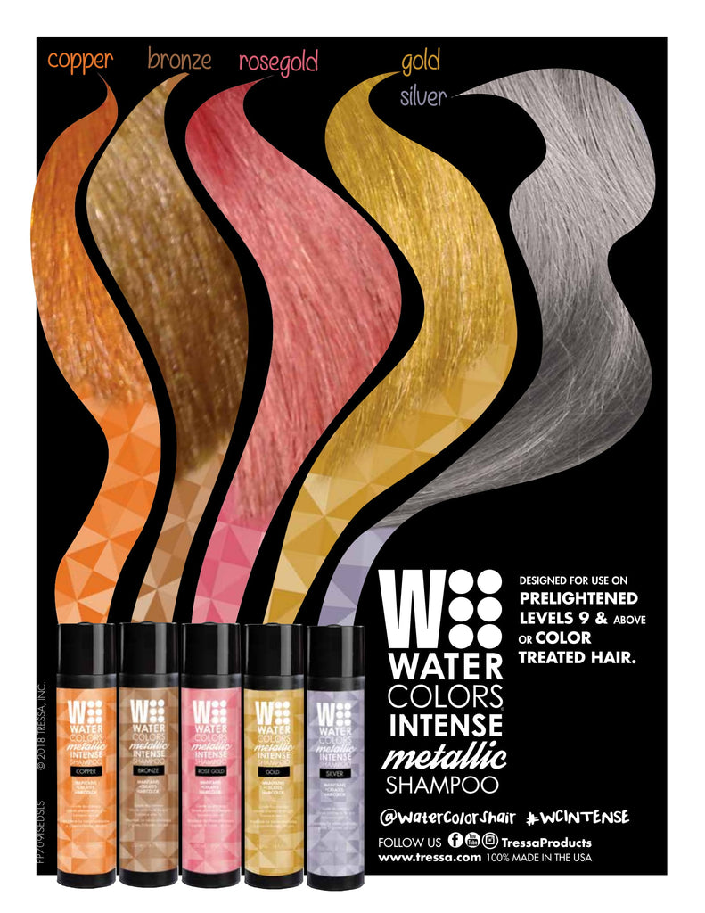 Tressa Watercolors Intense Metallic Shampoo 250ml Absolute