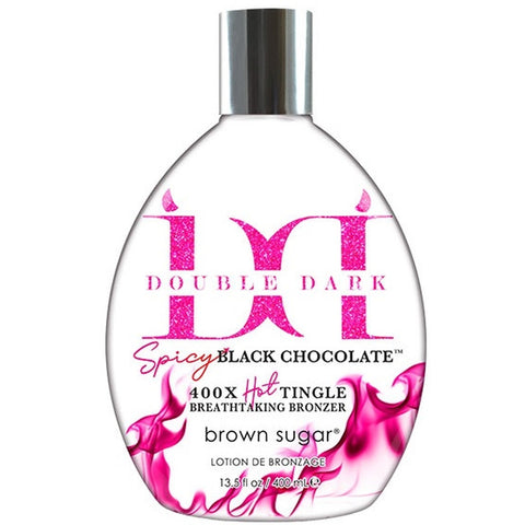 Double Dark Spicy Black Chocolate 400X Hot Tingle Tanning Lotion 13.5 oz