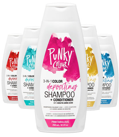 Punky Colour 3-IN-1 Color Depositing Shampoo & Conditioner 250ml / 8.5 fl oz