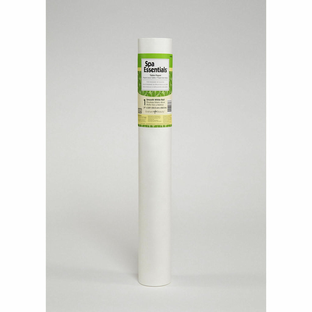Spa Essentials Table Paper - Smooth White Roll 43658C